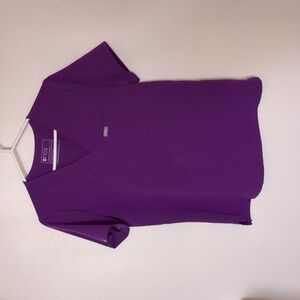 Figs Catarina One-Pocket Scrub Top - M / Purple